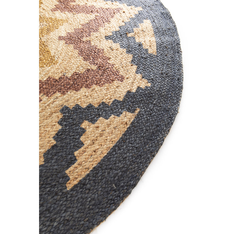 World Menagerie Wechsler Hand Braided Beige Round Rug Wayfair.co.uk